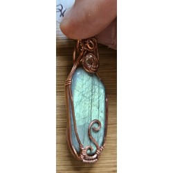 Labradorite with Faceted CZ Designer WW